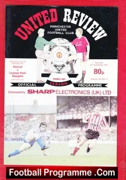 Manchester United v QPR 1990 - football programme