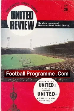 Manchester United v Sheffield United 1968 - football programme