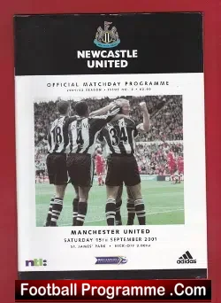 Newcastle United v Manchester United 2001