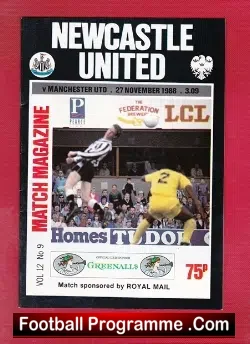 Newcastle United v Manchester United 1988