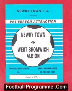 Newry Town v WBA 1990 – Pre Season Friendly