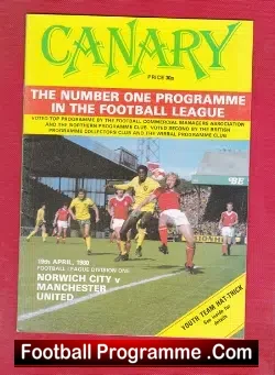 Norwich City v Manchester United 1980
