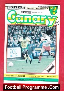 Norwich City v Manchester United 1988