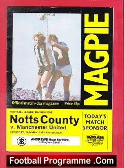 Notts County v Manchester United 1983