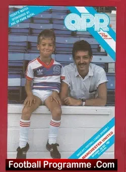 Queens Park Rangers v Manchester United 1987 - football programme