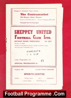 Sheppey United v Ramsgate 1970 – FA Cup