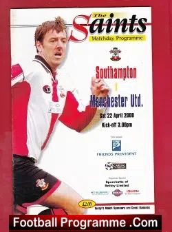 Southampton v Manchester United 2000 - football programme