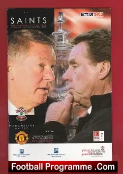 Southampton v Manchester United 2005 - FA Cup - football programme