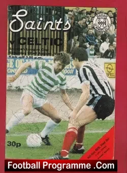 St Mirren v Glasgow Celtic 1981 - Multi Autographed Signed - football programme