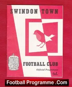 Swindon Town v Southampton 1963 - football programme
