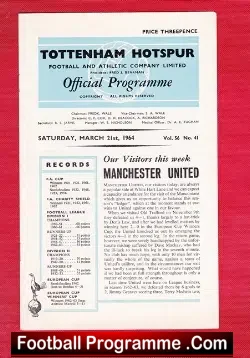 Tottenham Hotspur v Manchester United 1964