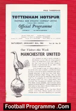 Tottenham Hotspur v Manchester United 1962