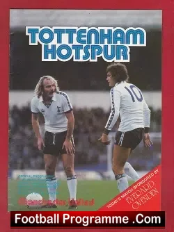 Tottenham Hotspur v Manchester United 1979 – Man Utd