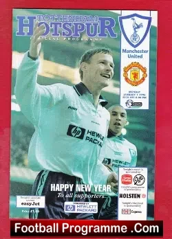 Tottenham Hotspur v Manchester United 1996