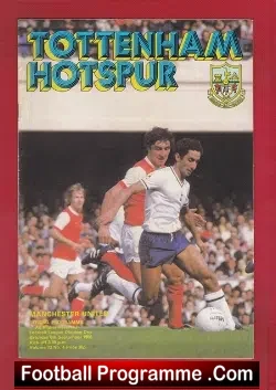 Tottenham Hotspur v Manchester United 1980