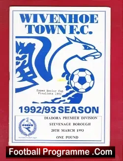 Wivenhoe Town v Stevenage Borough 1993