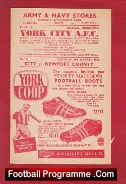 York City v Newport County 1964