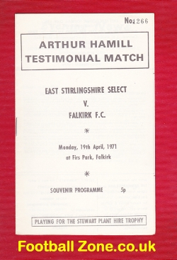 Arthur Hamill Testimonial Benefit Match East Stirling 1971