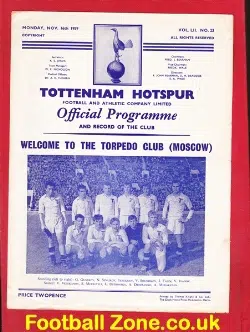 Tottenham Hotspur v Torpedo Moscow 1959 – Friendly USSR