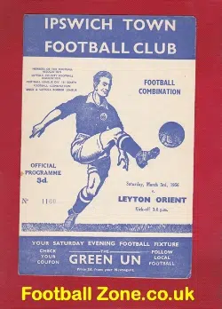 Ipswich Town v Leyton Orient 1956