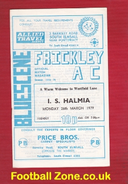 Frickley Athletic v I S Halmia 1979 – Sweden