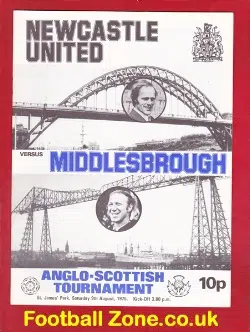 Newcastle United v Middlesbrough 1975 - Anglo - Scottish Cup