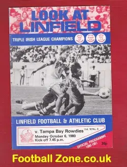 Linfield v Tampa Bay Rowdies 1980