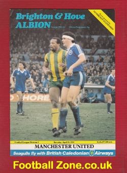 Brighton Hove Albion v Manchester United 1982 – Whiteside Debut