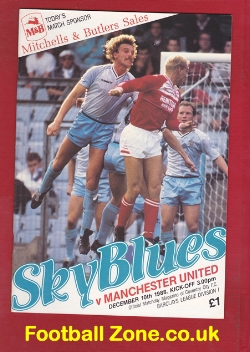 Coventry City v Manchester United 1988