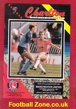 Charlton Athletic v Manchester United 1989