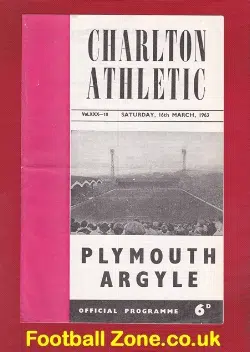 Charlton Athletic v Plymouth Argyle 1963