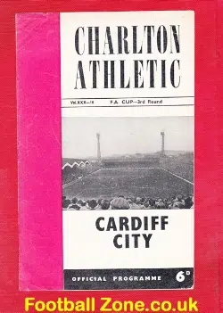 Charlton Athletic v Cardiff City 1962 - FA Cup