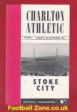 Charlton Athletic v Stoke City 1962