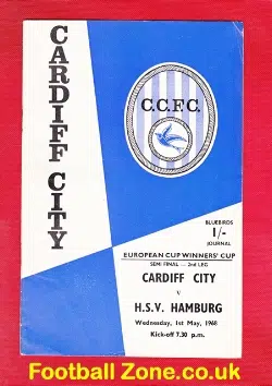 Cardiff City v HSV Hamburg 1968 – ECWC