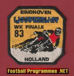 Holland World Speedway Final 1983 Sew On Cloth Patch Badge