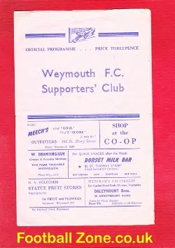 Weymouth v FA Guest X1 – 1956