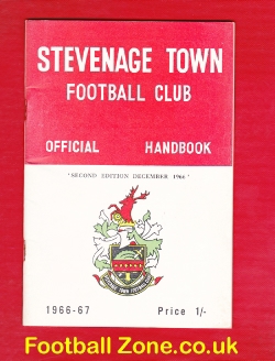 Stevenage Town Football Handbook 1966 – 1967