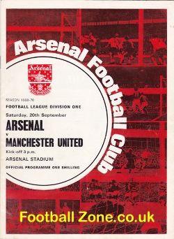 Arsenal v Manchester United 1969