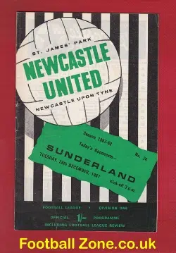 Newcastle United v Sunderland 1967