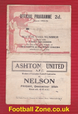 Ashton United v Nelson 1954