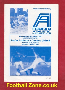 Billy Bennett John Clark Testimonial Forfar Athletic 1983