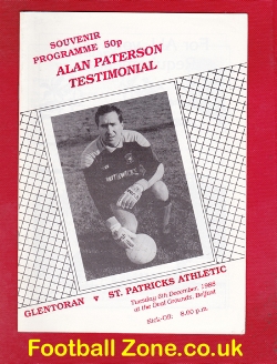 Alan Paterson Testimonial Benefit Match Glentoran 1988