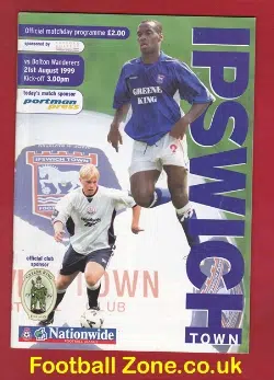 Ipswich Town v Bolton Wanderers 1999 - Multi Autographed Signed