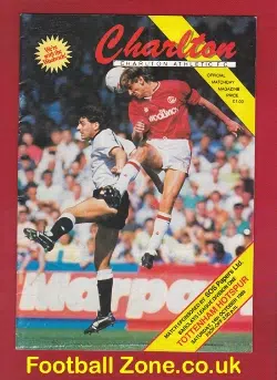 Charlton Athletic v Tottenham 1989 – Multi Autographed