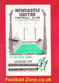 Newcastle United v Leicester City 1960