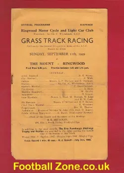 Ringwood Grass Track Speedway 1949
