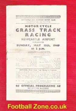 Newcastle Airport Grass Track Speedway 1949