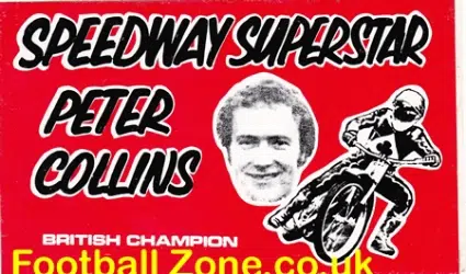 Belle Vue Speedway Peter Collins Champion Window Sticker