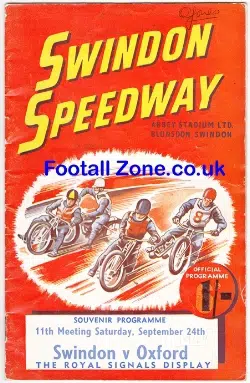 Swindon Speedway v Oxford 1949 – 1st Season