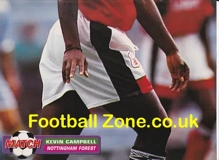 Nottingham Forest Kevin Campbell Signed Autograph Picture Poster